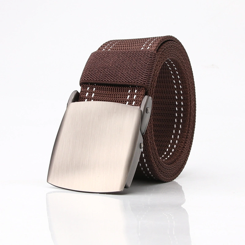 Unisex Tactical Belt Top Quality 4 mm Thick 3.8 Cm Wide Casual Canvas Belt Outdoor Alloy Automatic Buckle Men Belt 110-140cm