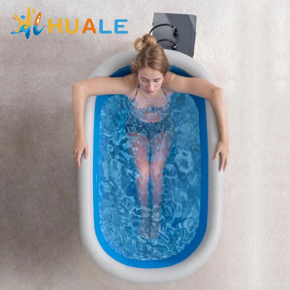 Huale China Manufacture Custom Size Water Chiller Ice-Bath Inflatable Ice Bath Tub with Cooling System