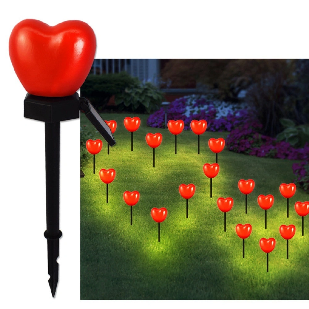 Solar Jardín de césped de LED de luces las luces de tapón exterior decoraciones estacas tema del Día de San Valentín Bl18472