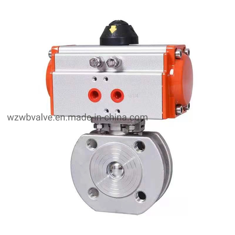 Precision Silicon-Sol Investment Casting Stainless Steel 1PC Wafer Type Flanged Ball Valve