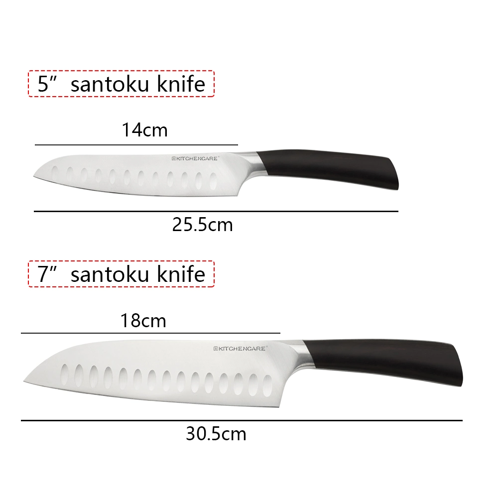 كيتشنكيتشير السكاكين اليابانية من الفولاذ المقاوم للصدأ مجموعة 2 pcs المطبخ السكاكين