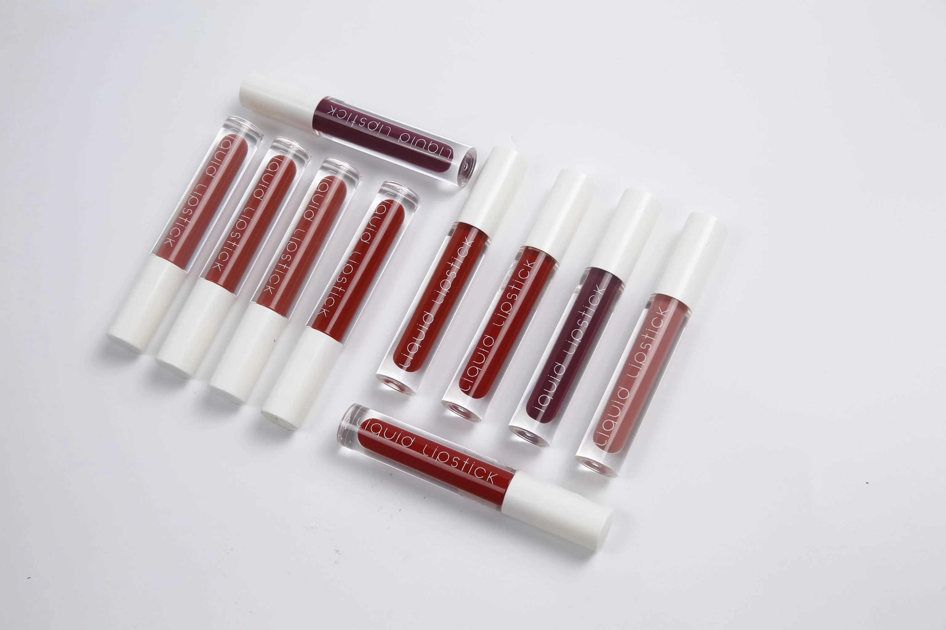 Großhandelsqualitäts-nackter flüssiger Lippenstift-Eigenmarken-Lippenmattglanzwasserdichte Vegan-Kosmetik