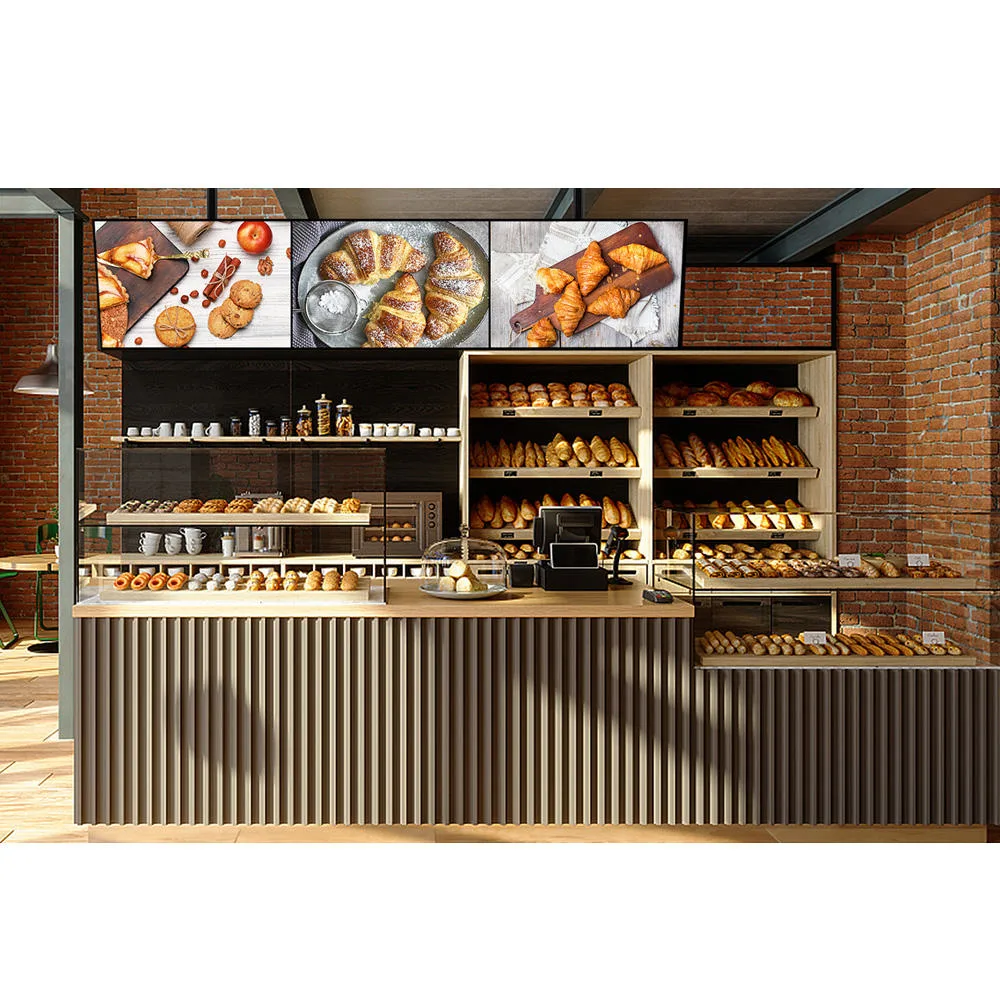 Hanging HD LCD Advertising Display Digital Menu Board for Restaurant/Cafe Shop