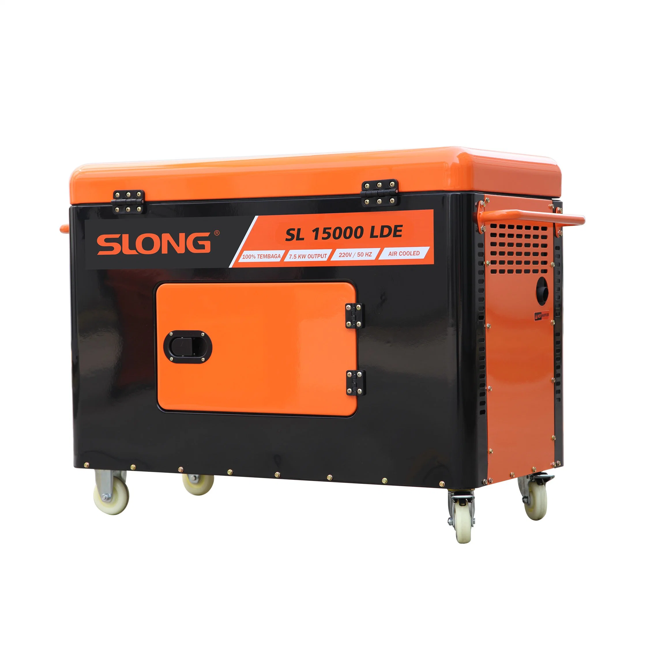 E. Slong Brand 1 Cylinder Air Cooled Soundproof Silent Diesel Generators 8kw