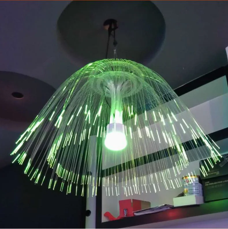 مصابيح LED ديكرية ثريا من الألياف البصرية مع شكل الجلافيش