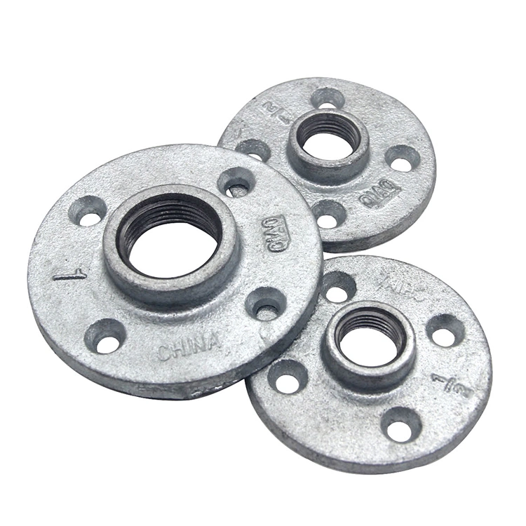 Galvanized Malleable Iron BS NPT Thread Flange Pipe Fitting