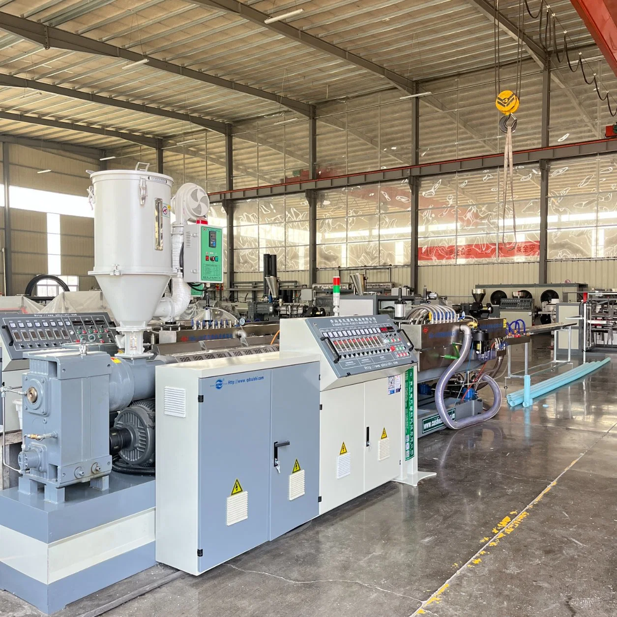 Plastic PVC PP PE Single Wall Corrugated Cable Protection Pipe Production Line/Extrusion Machine