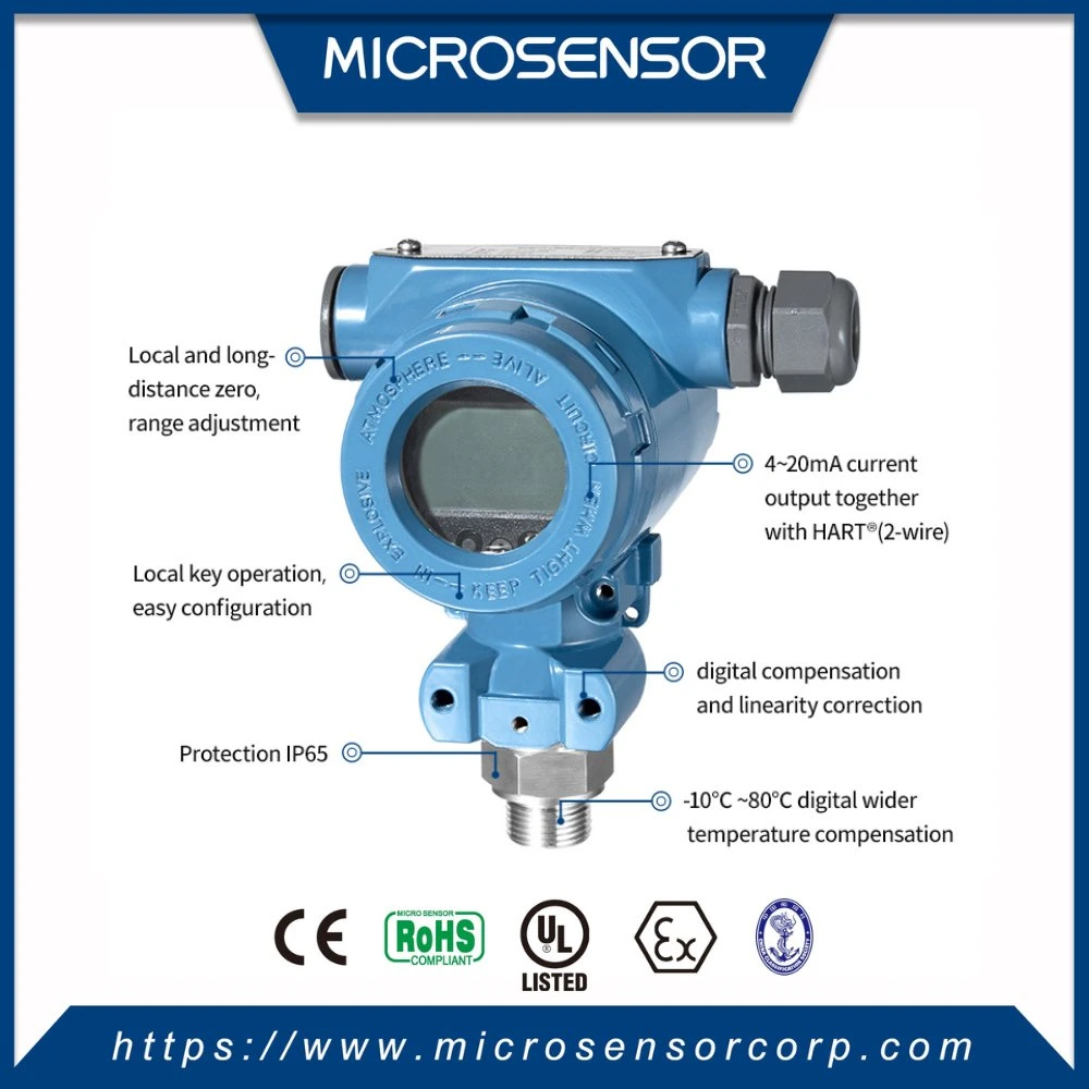 MicroSensor MPM486 Digital HART Protocol Piezoresistive Intelligent Customized Pressure Sensor