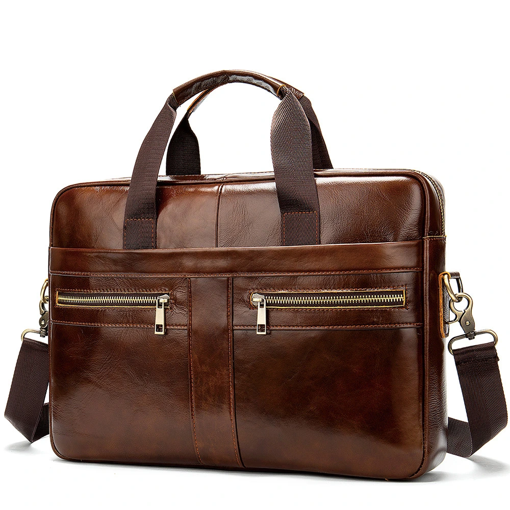 OEM Top Quality Design Leather Laptop Bag