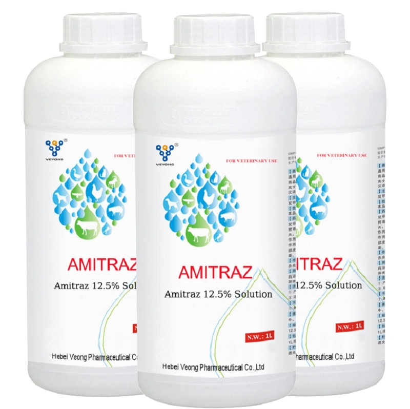 Sheep Medicine Wholesale/Supplier 125mg/Ml Amitra Solution in Vitro Anthelmintic Kills Mites, Ticks and Other Ectoparasites