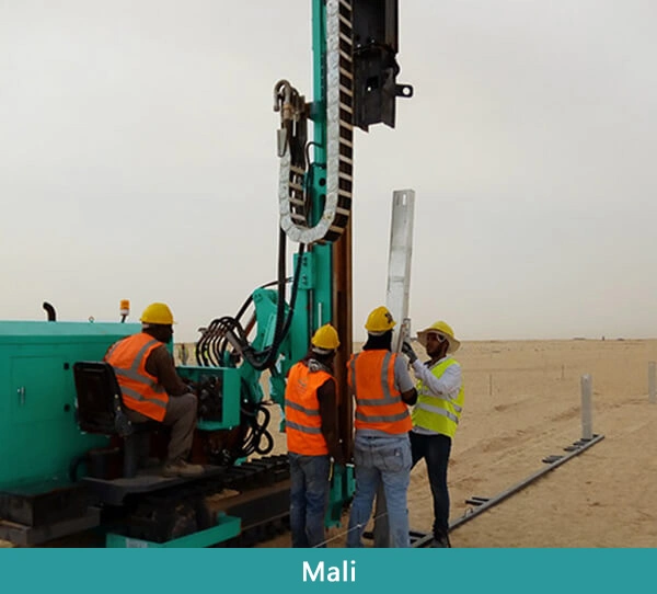 Hfpv-1un tipo de oruga de la Pile Driver para la estación de Energía Solar Fotovoltaica