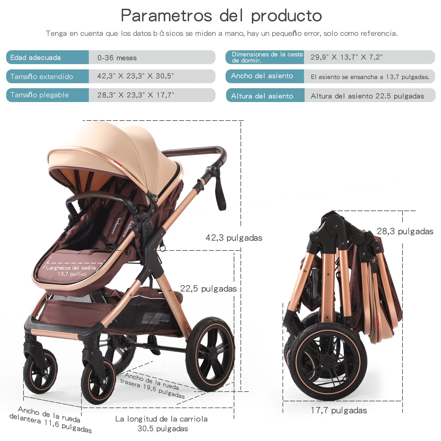 Baby Stroller со съемными Bassinet - Мама малыша каретки с регулируемым сиденьем