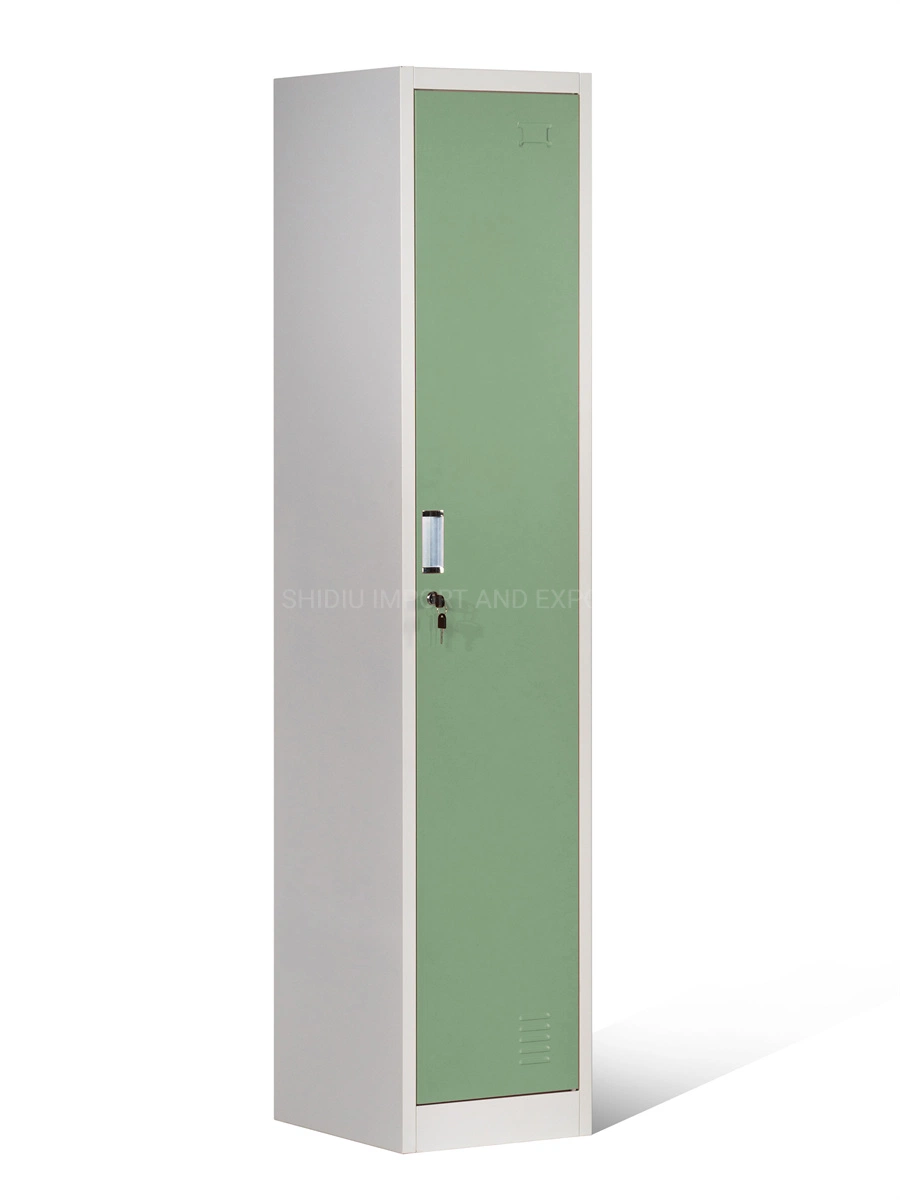 Steel Home Storage Wardrobe Metal 1 Tier School Lockers Cabinet with Sloping Top and Legs