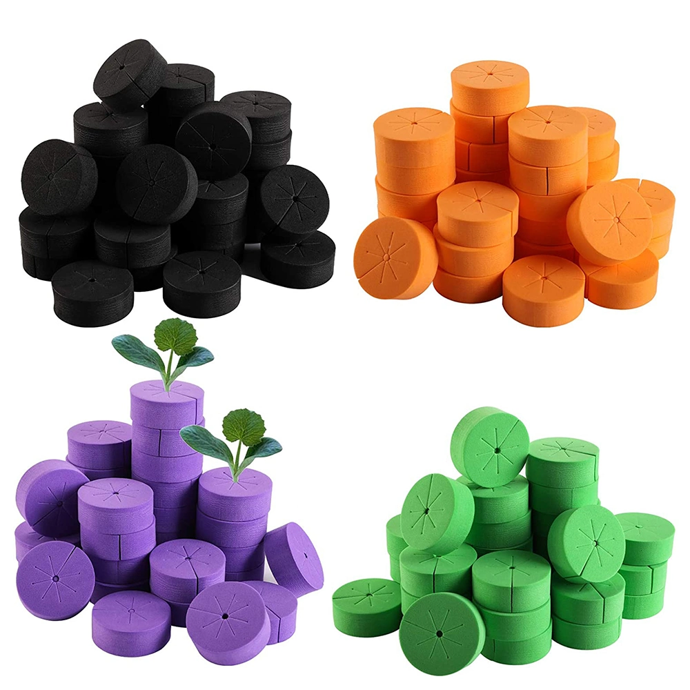 50 Pack Cloning Collars Inserts Premium Grade Foam Better Than Neoprene for Hydroponics Plant Germination in DIY Cloner Clone