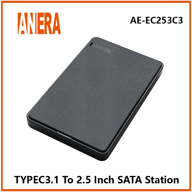 Anera Boîtier de disque dur USB3.0 Type-C 3.1 très demandé pour disque dur SATA 2,5 pouces SSD SATA