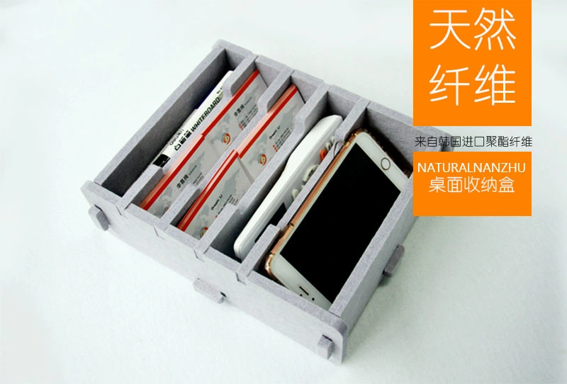 New Design Space Saving Polyester Fiber Desk Organizer Storage Box