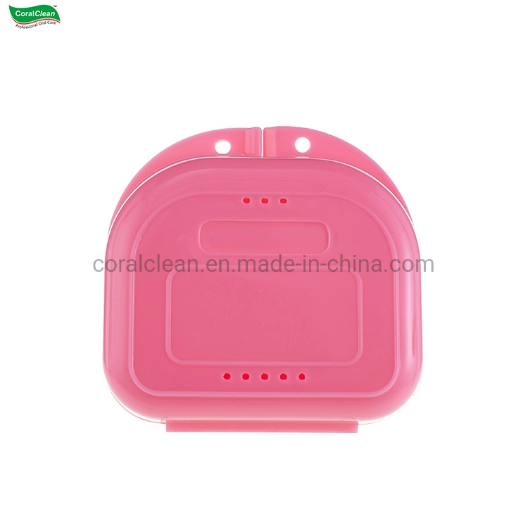 Manufacturer Logo OEM Cleaning Bath Box Denture Case Keep Clean