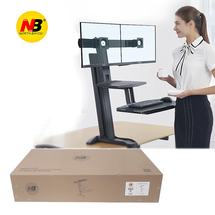 Nb L100 Aluminum Alloy Laptop Computer Desk Ergonomic Sit Stand Workstation Free Lifting Laptop Cooling Load 11kgsnb Bt15 Aluminum Alloy Laptop Computer Desk E