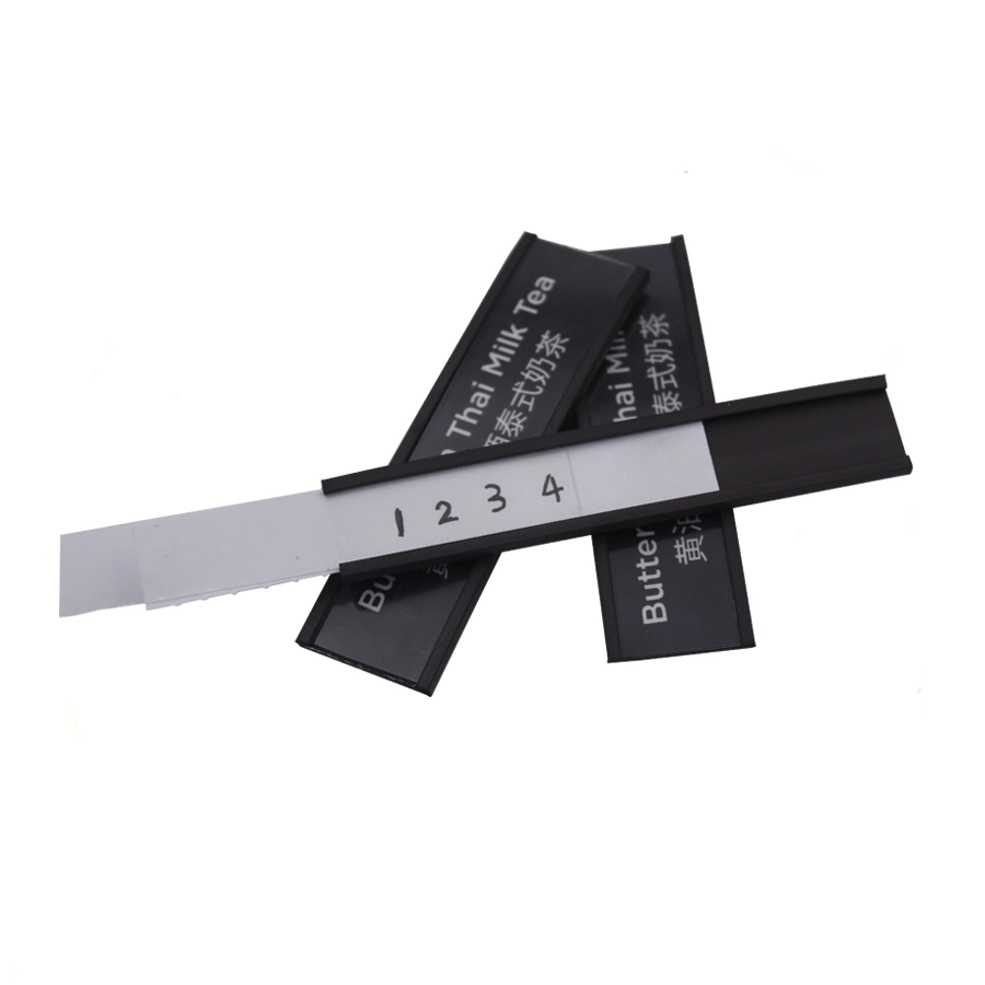 Magnetic C Profile in Roll with White Paper and Protect Film Label Magnet Paper and Plastic Film Can Be Insert Into The Profile