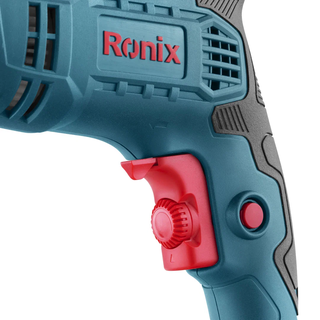 Ronix 2121 Drill 3200rpm 10mm Keyed Variable Speed Trigger MID-Handle Grip for Comfort Corded Impact Drill