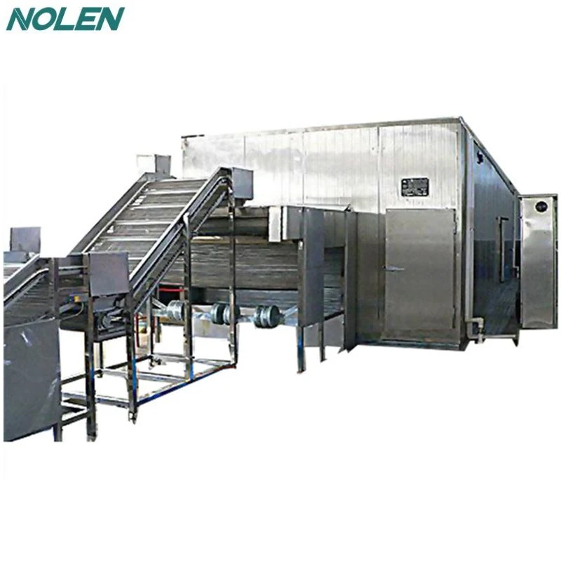 Industrial Fruit and Vegetable Sorting Washing Cutting Cooling Conveying Processing Line Gas Type