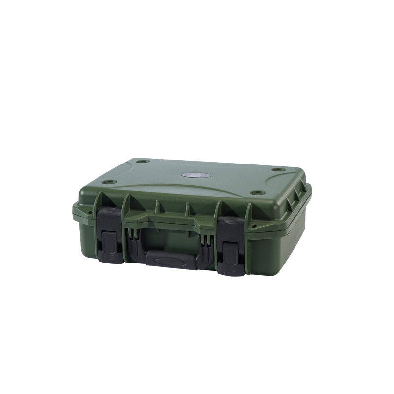 Military-Green Gear Carry Case, Waterproof Hard Plastic Instrument Case