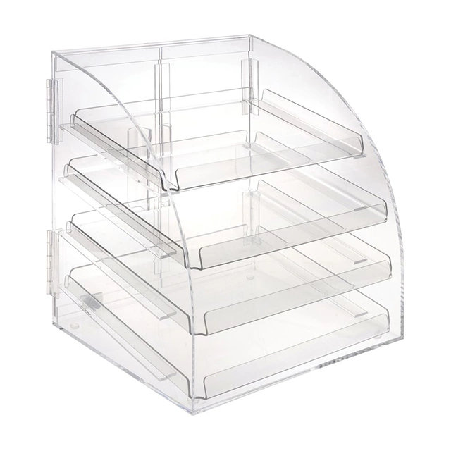 Clear Acrylic Countertop Food for Doughnut Dessert Display Case