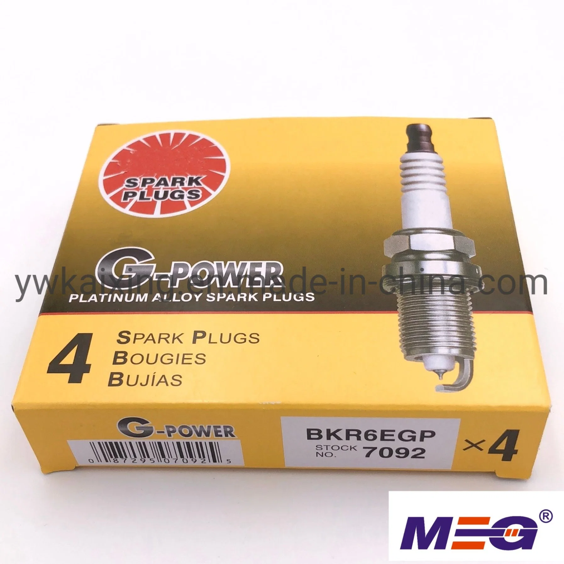 OEM High Quallity G-Power Iridium Car Spare Parts Platinum Spark Plug Bkr6egp 7092