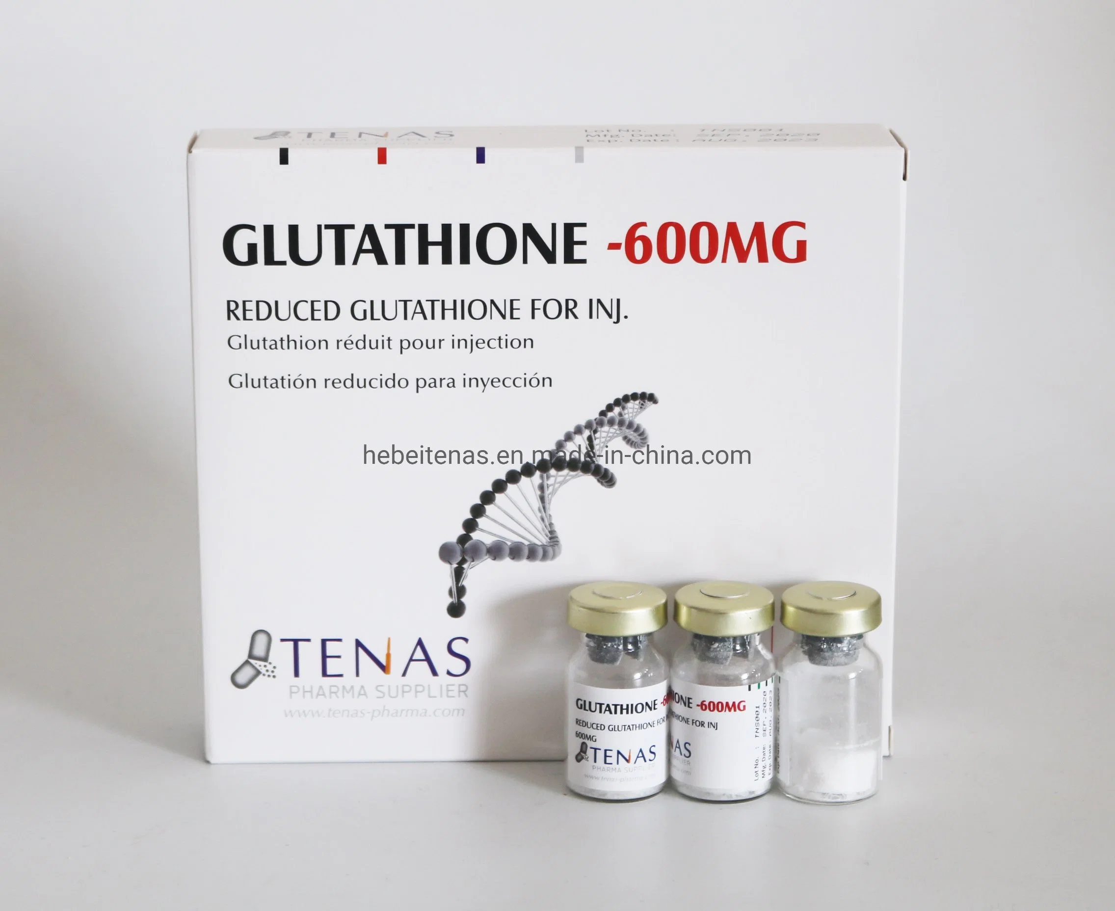 La glutatión para inyección 600mg, el glutatión blanquear la piel con GMP