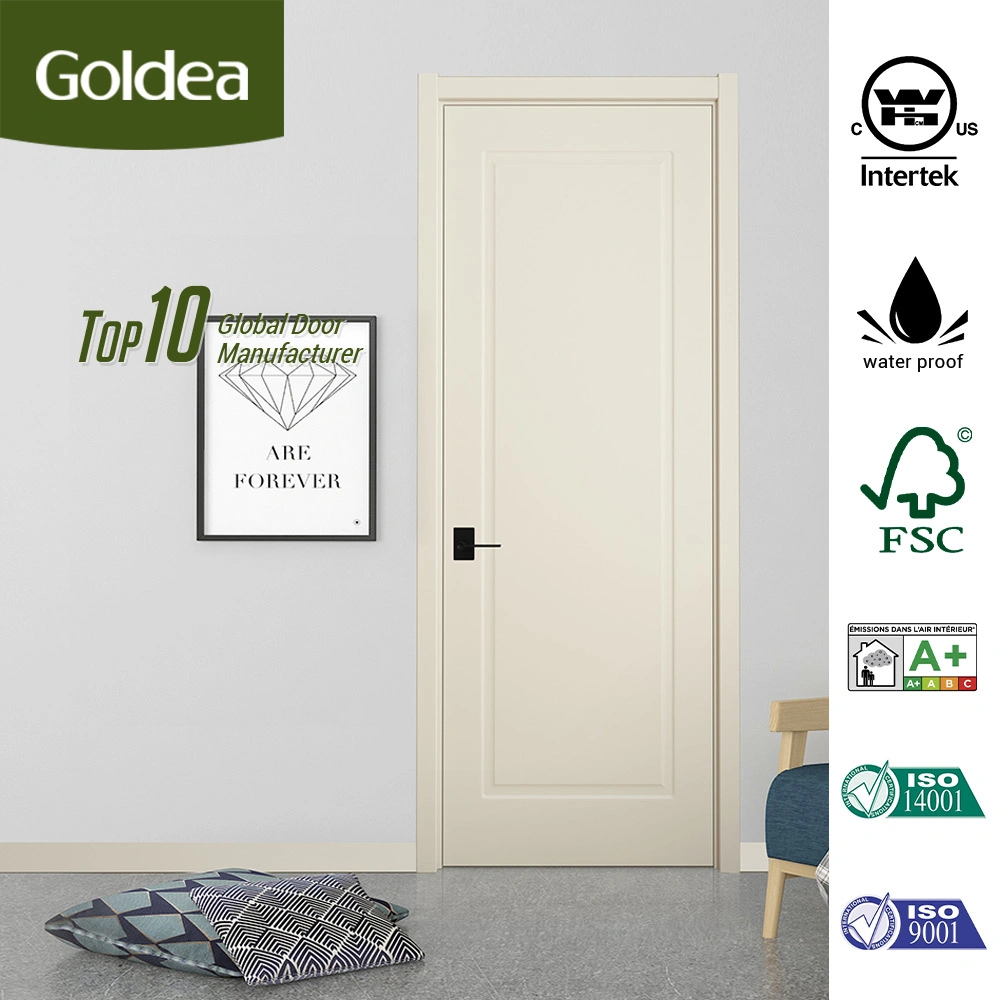 Madera maciza de madera contrachapada de PVC INTERIOR Puerta de madera Interior Design