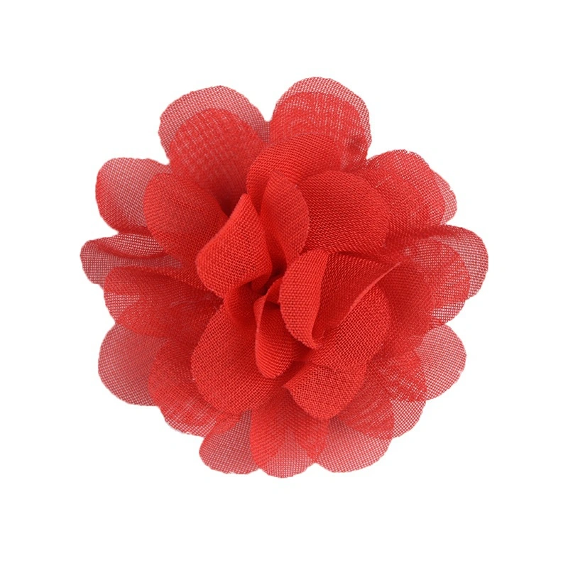 As vendas directas de fábrica Chiffon feitos de material de bricolage Flores Flor da Sapata de Acessórios de flores de pano 5cm