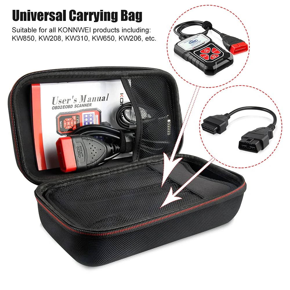 Universal Carrying Case for OBD2 Scanner Car Battery Tester Tool Storage Box