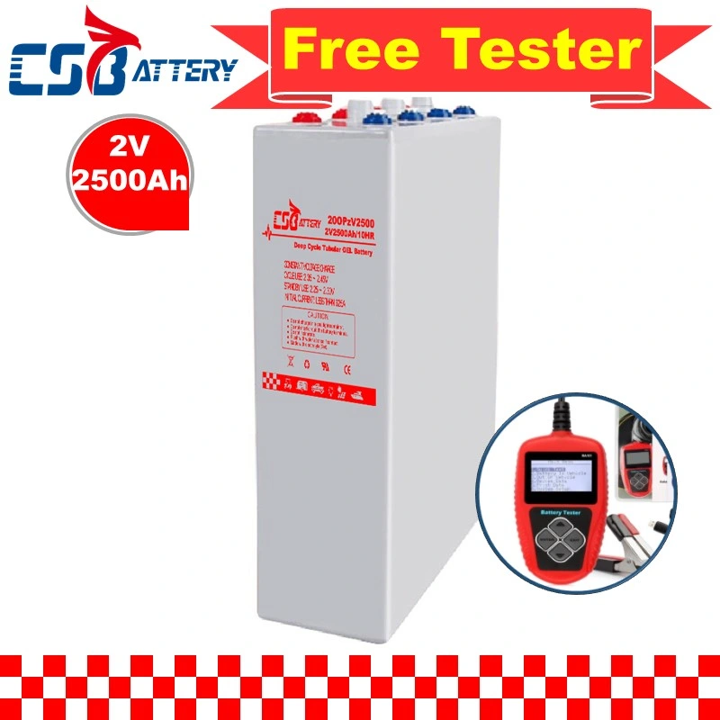 Csbattery 2V2500ah Bateria 5years Warranty Maintenance Free Battery for Solar Generator/Freezer/Pressure-Tanks/Electric-Car/Vs: Ritar/Shoto/Amy