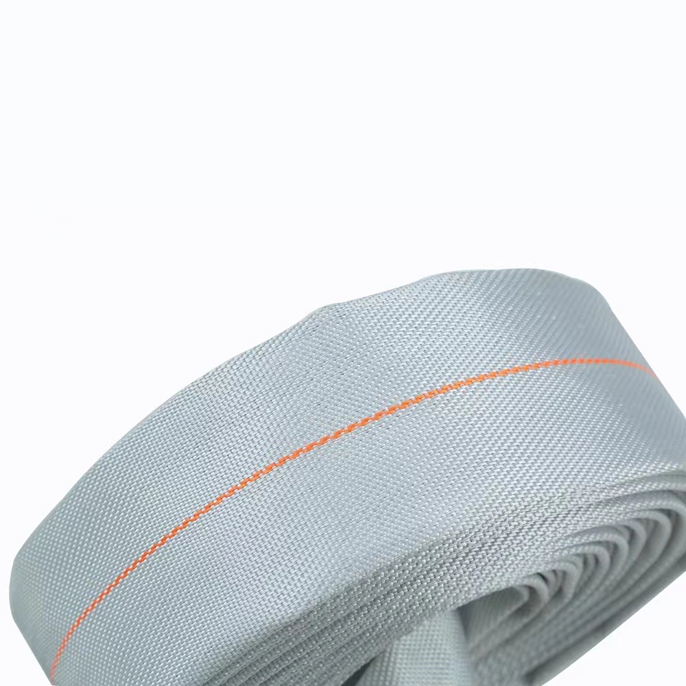 Good Quality Canvas Flat 2.5 Inch 8-16 Bar PU Lining Firefighter Hose with Coupling