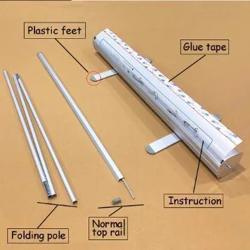Горячая продажа широкое основание высококачественный алюминиевый рулон баннер подставки