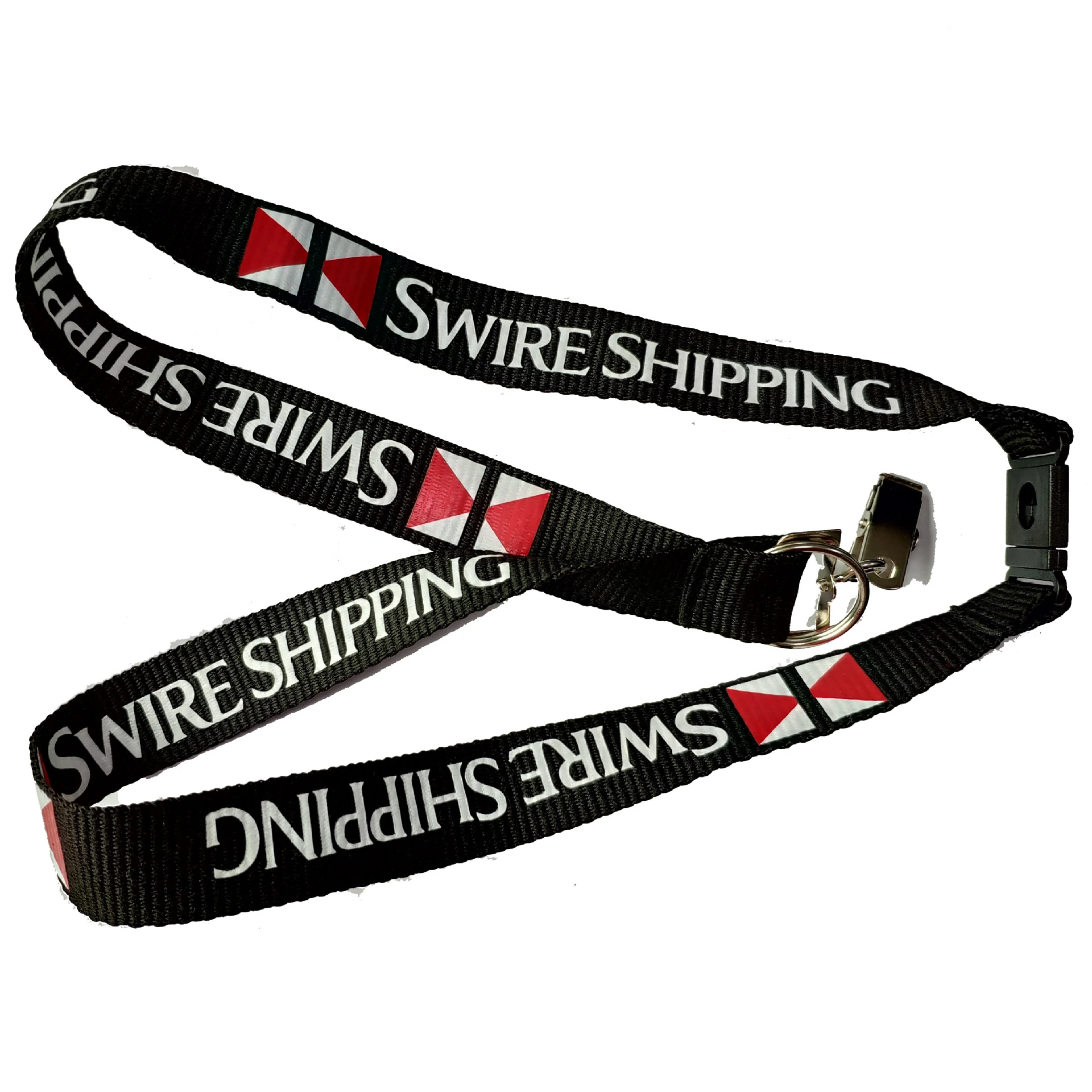 Black Neck Lanyard for Women Men for ID Badges Wallet