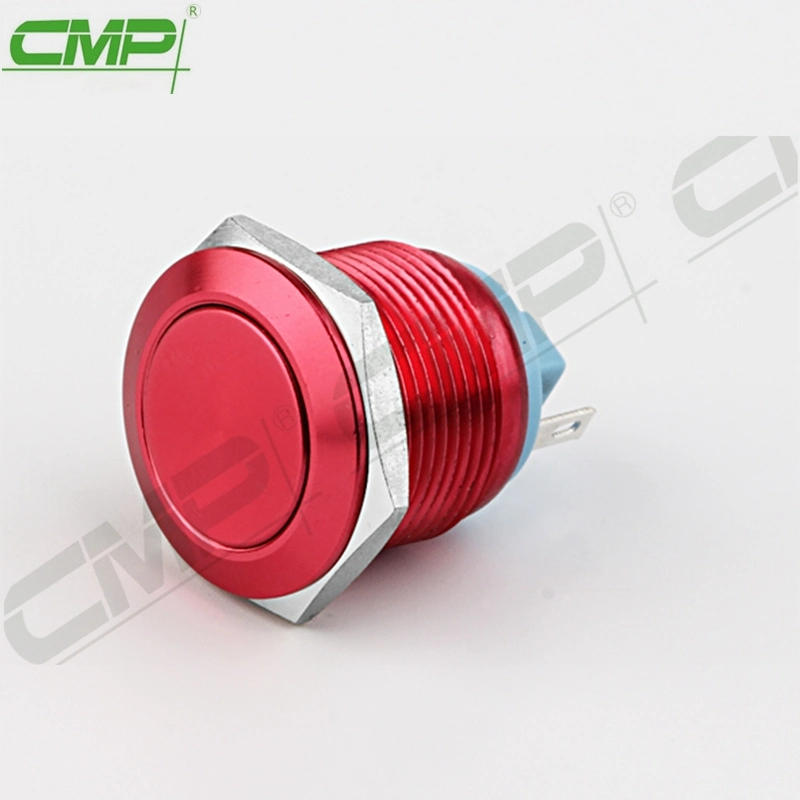 CMP divers métal de couleur aluminium anodisé Interrupteur à bouton poussoir