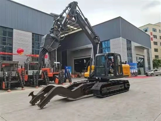 Fahrzeug Dismantler Auto Brecher Raupenbagger mit hydraulischer Schere verwendet Autoscher