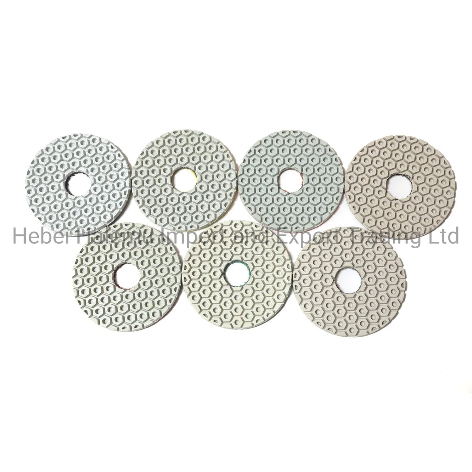 4" Beehive-Shape molhado branco seco Almofada de polir diamantes para betão mármore granito 7 passos