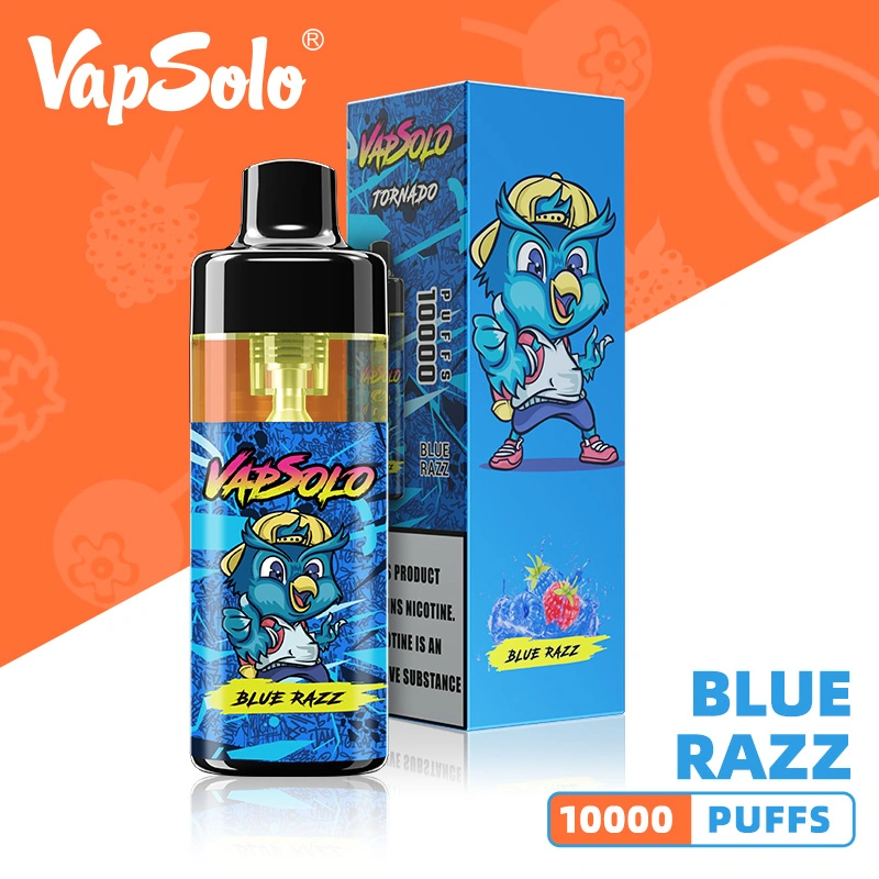 10000 Puffs Großhandel/Lieferant E-Zigarette Tornado 650mAh wiederaufladbare Batterie Einweg-Vape Mod-LED-Leuchte