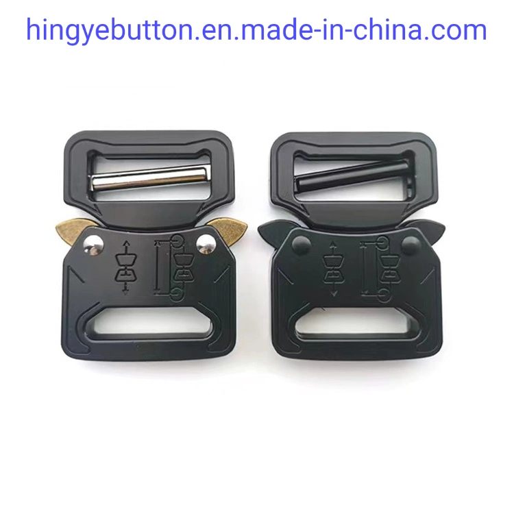 Metal Buckle Matt Black Aluminium Light Weight Buckles for Belt Handbag Garment Accessories