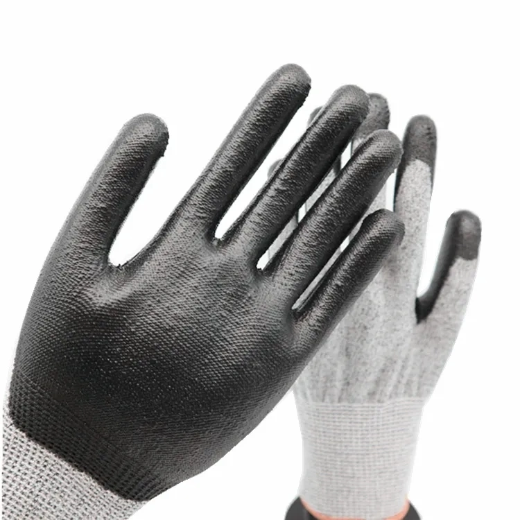 Good Quality Factory Directly Polyester Cotton Cut Resistant Anti-Slip White Work Safety Protection Gloves