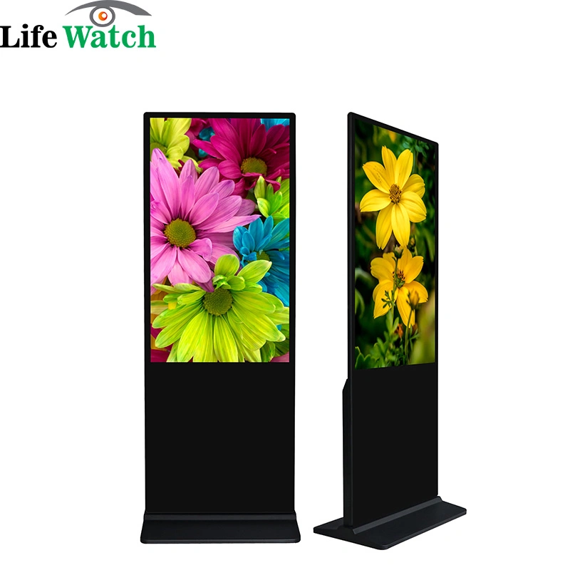 Hight Quality 55-Inch Floor Upstanding Indoor LCD Kiosk Totem Display