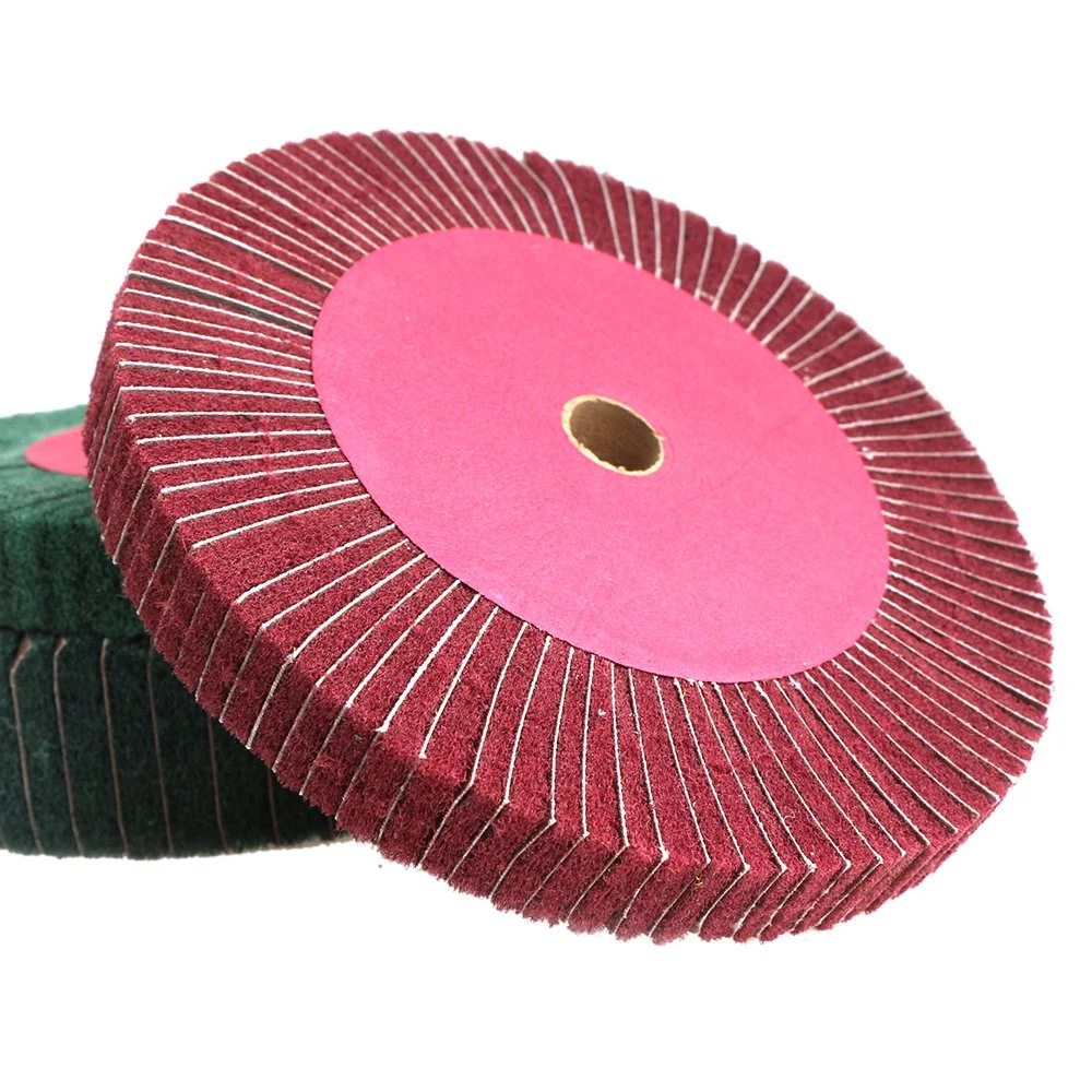 Abrasive Nylon Polishing Wheel Nylon Fabric Polishing Wheel 8''x2''9p for Stainless Steel Metal Copper Aluminum Marble