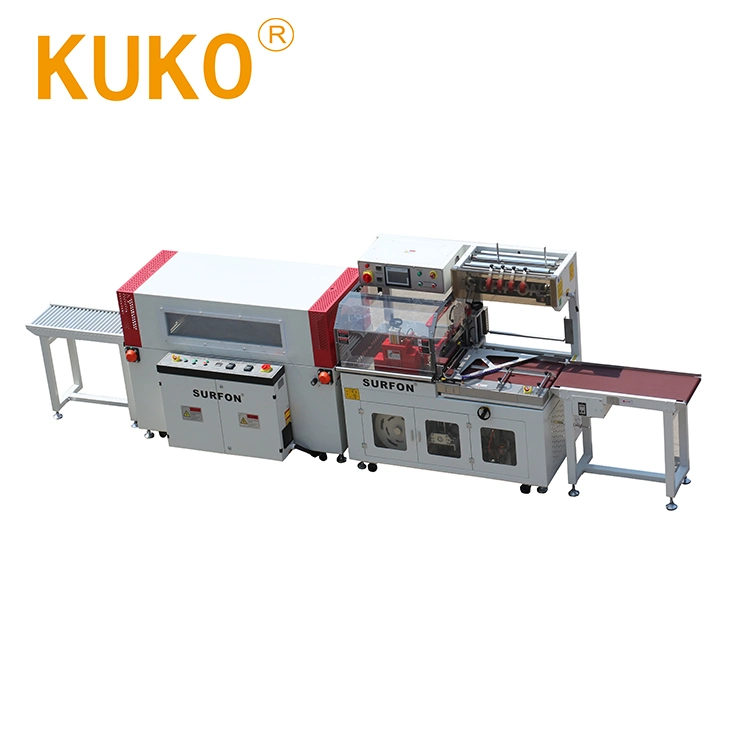 New Condition Automatic Sections Motion Side Sealing POF Film Heat Shrink Wrap Machine for Fully-Closed Package Long Cartons Cases and Wooden Commodity Products