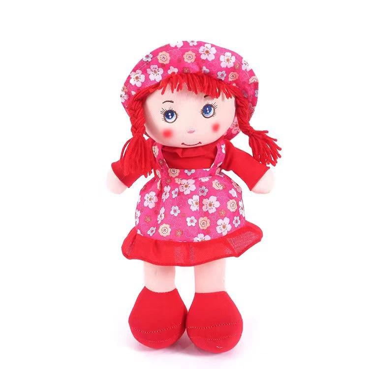 Cute Soft Baby Dolls Stuffed Plush Toy Rag Girl Doll Birthday Gift with CE En71 Gcc