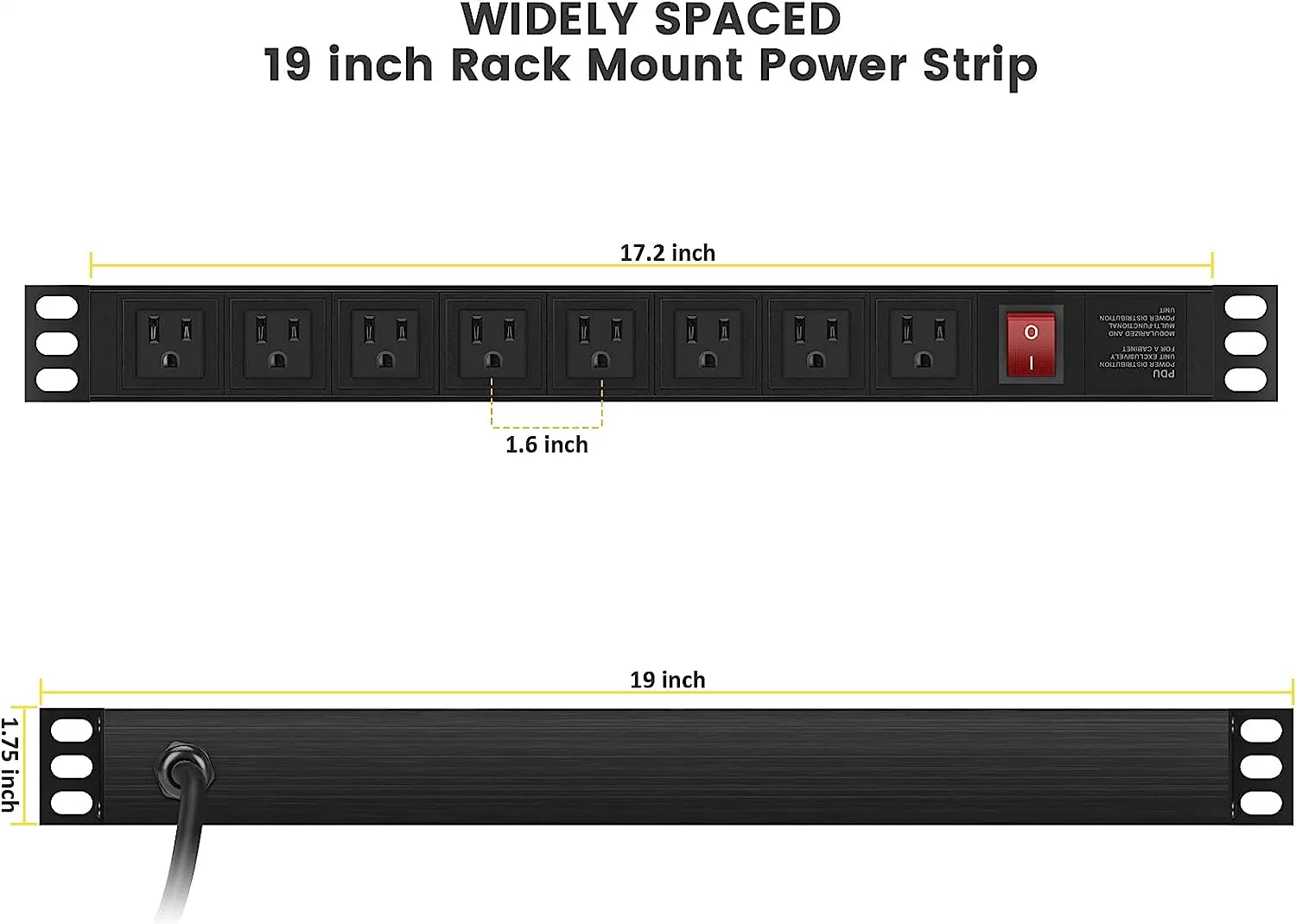 Anpassbare PDU mit umschaltbarem Air-Rack – 3p 63A