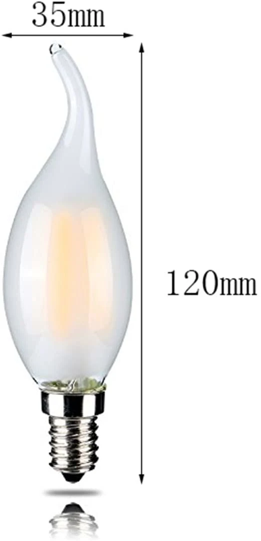 LED Filament Bulb Lamp 7W Glass C35L COB LED Light Candle Lamp Amber Clear Glass Edison Bulb E14 Classic Lamp Decoration Lamp