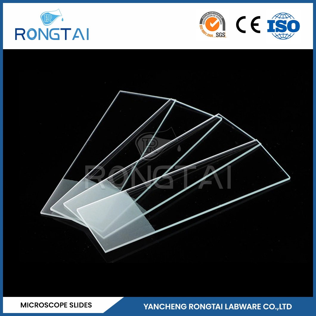 Rongtai Disposable Consumable Medical Manufacturing Animal Microscope Slides China 7101 7102 7105 7107 7109 Lab Slide