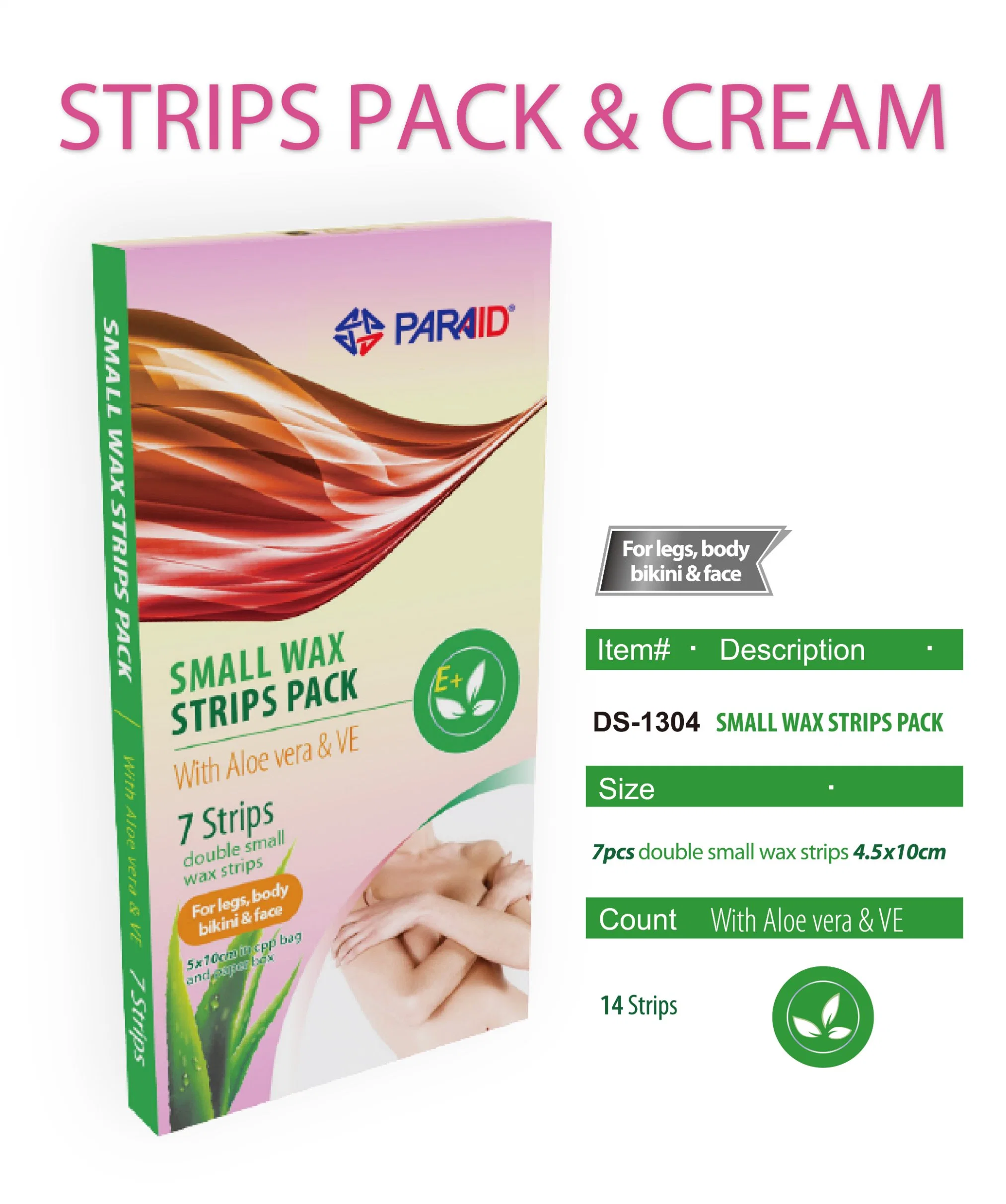 Wax Strips Pack Paper Hair Remover Small Body Wax